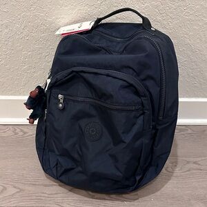Kipling Seoul Navy True Blue Tonal Backpack NWT